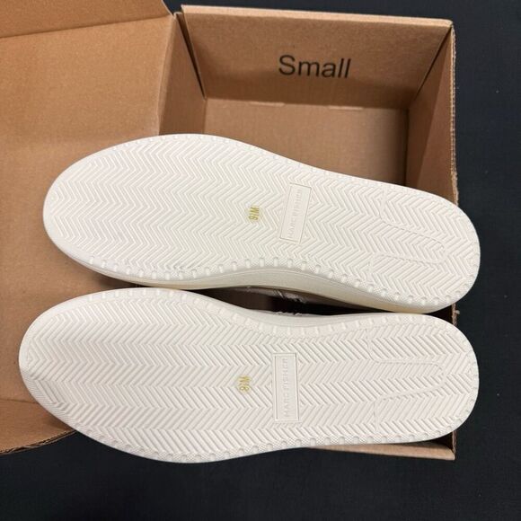 New Marc Fisher Foggie Tan Suede Shearling Sneaker Bootie 9.5 - Picture 6 of 8